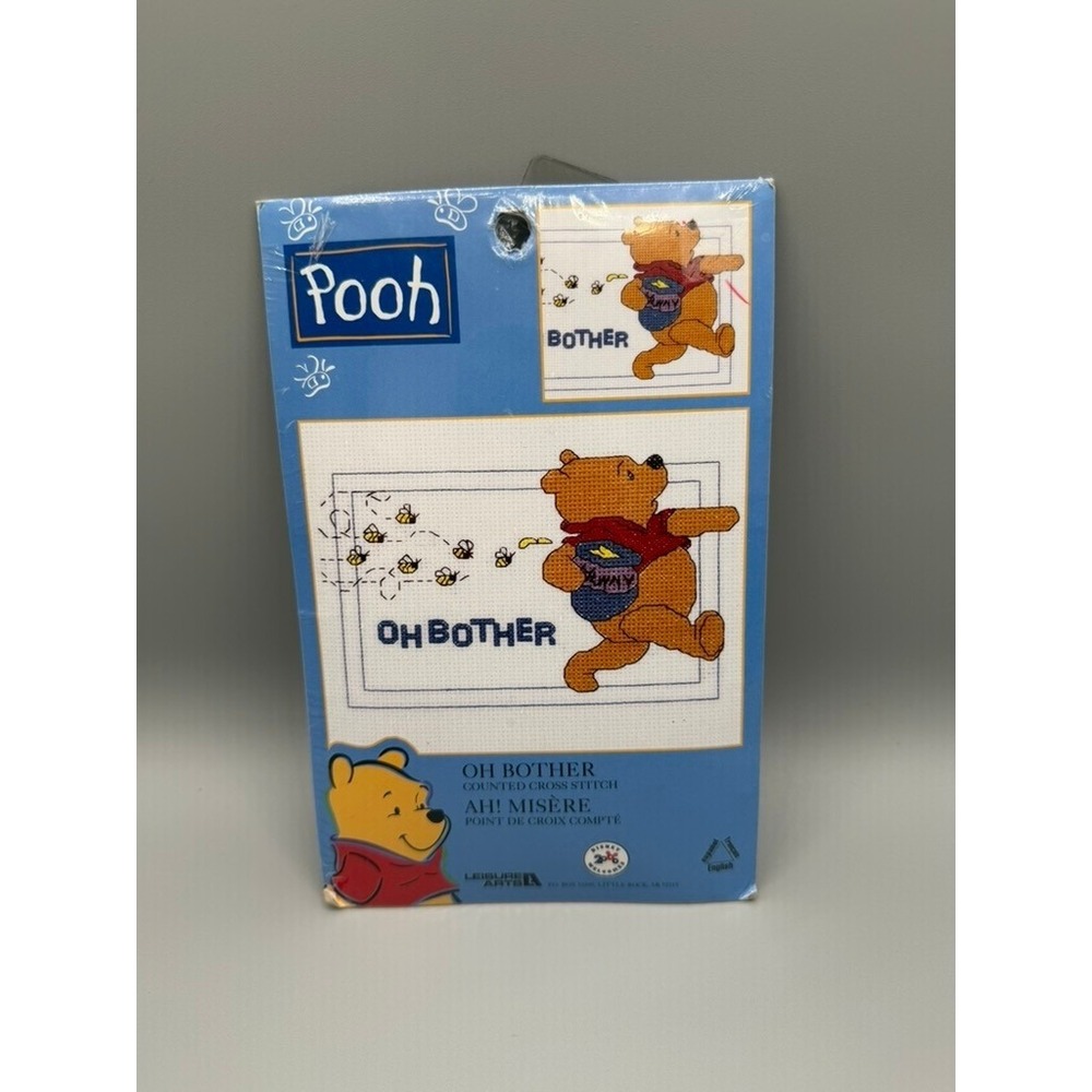 Disney Winnie the Pooh "Oh Bother" Counted Cross Stitch Kit Leisure Arts 113272